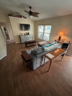Living room with "snuggle"/sleep sofa