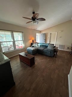 Living room with view to "Garden Room", front door & door to washer/dryer room