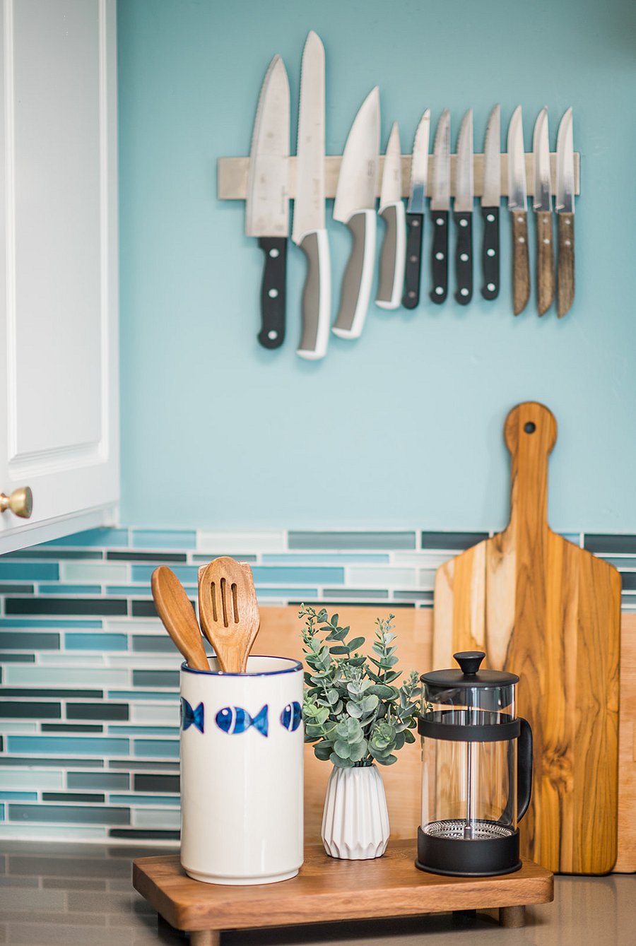 A stocked kitchen