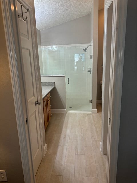 Spacious master bath with walk in shower