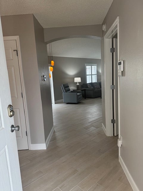 View from front door into living room