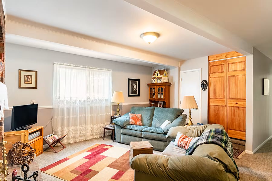 spacious living room