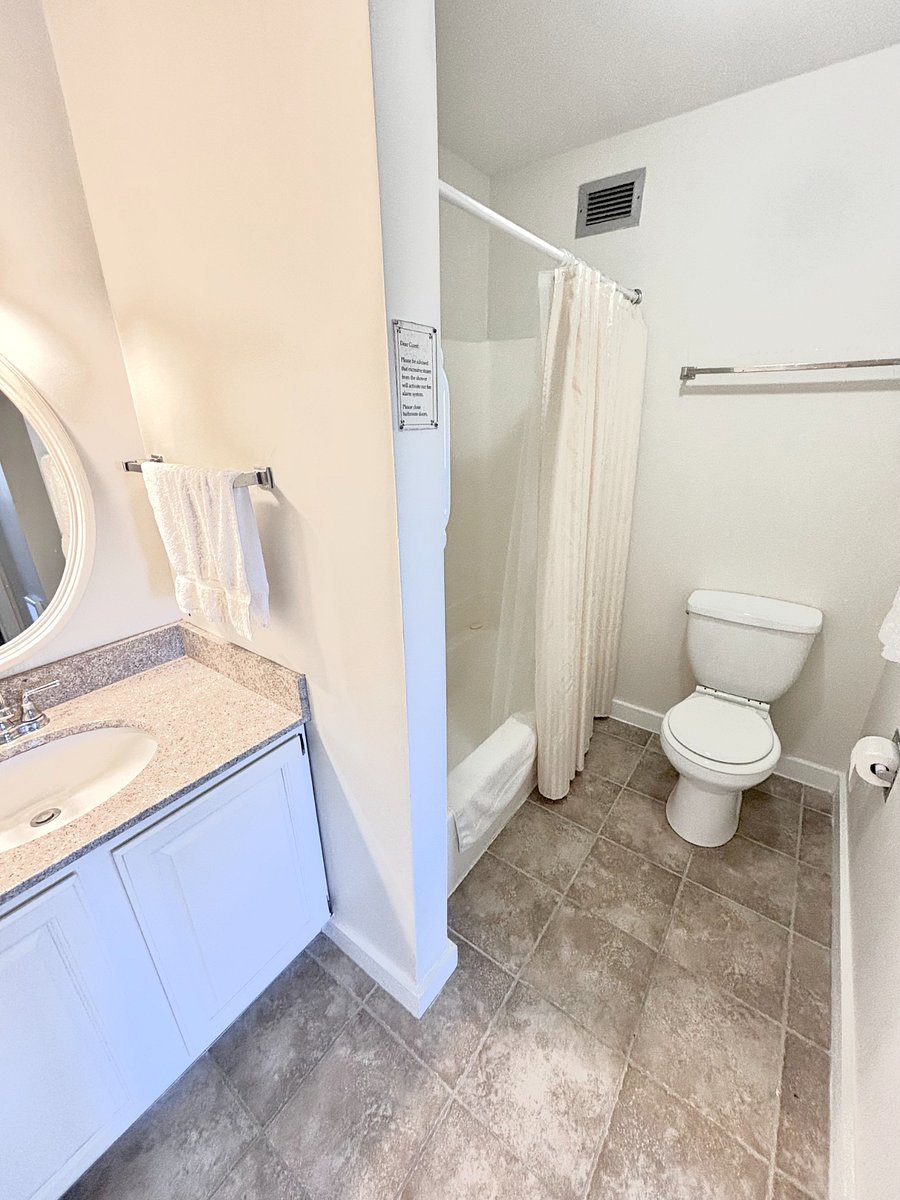 Private Bathroom with Full Shower & Tub Combo