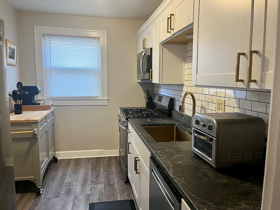 Kitchen with all-new appliances