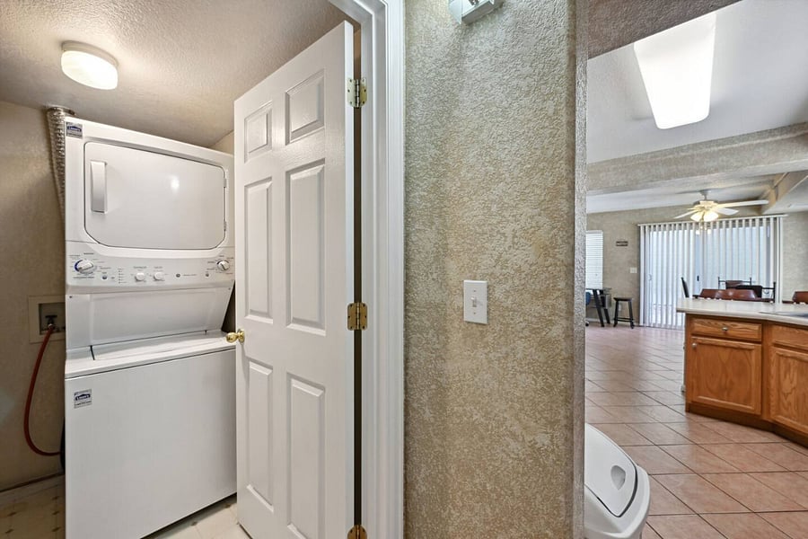 Washer and dryer unit.
