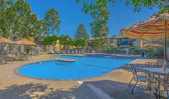 One of two pool