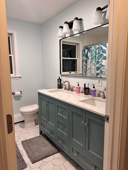 Newly remodeled bathroom