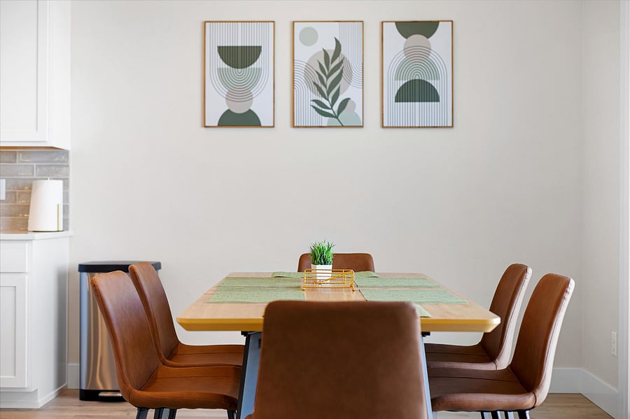 Stylish dining table and chairs 