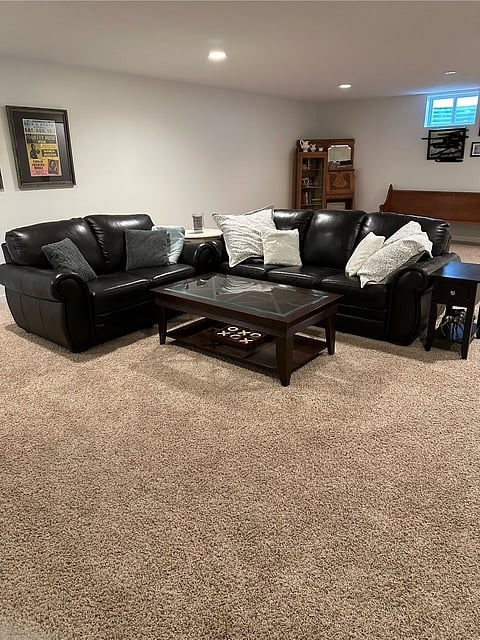 Comfortable space for relaxing or working.