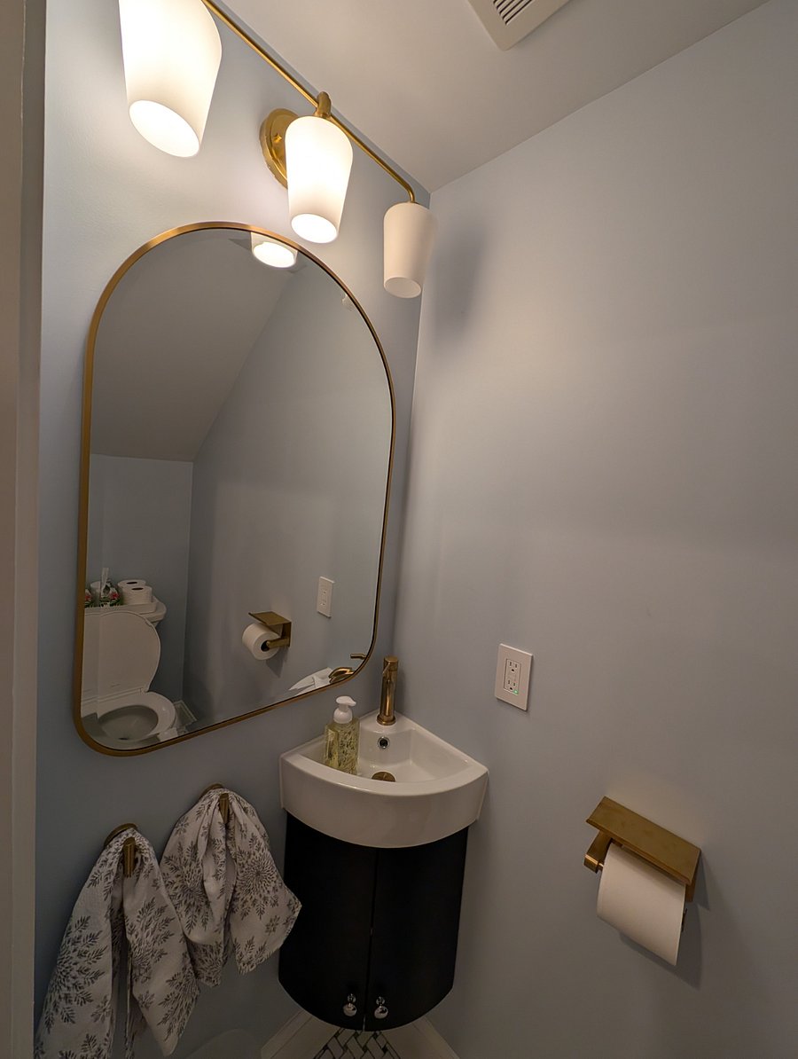First floor half bath