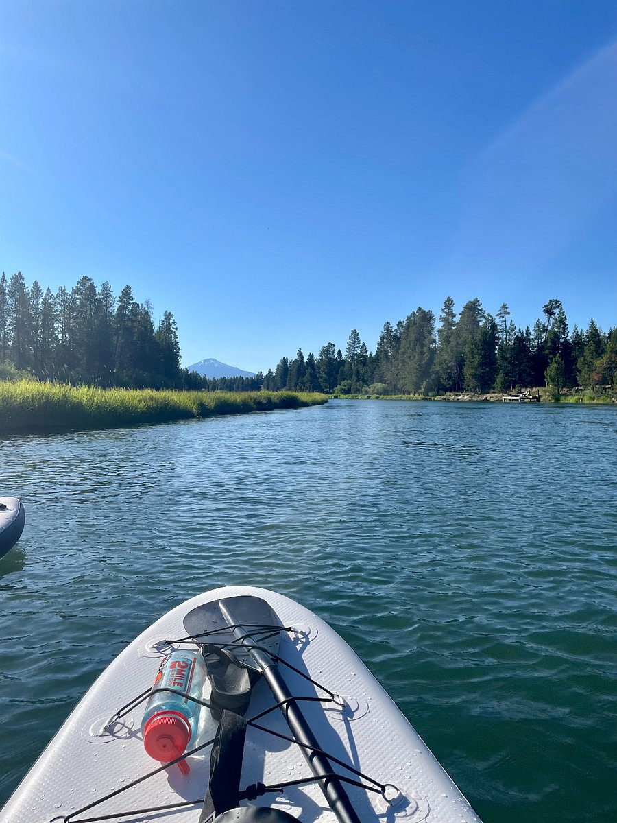 Paddle boarding the Deschutes River just a short 15 min walk or 2 min drive
