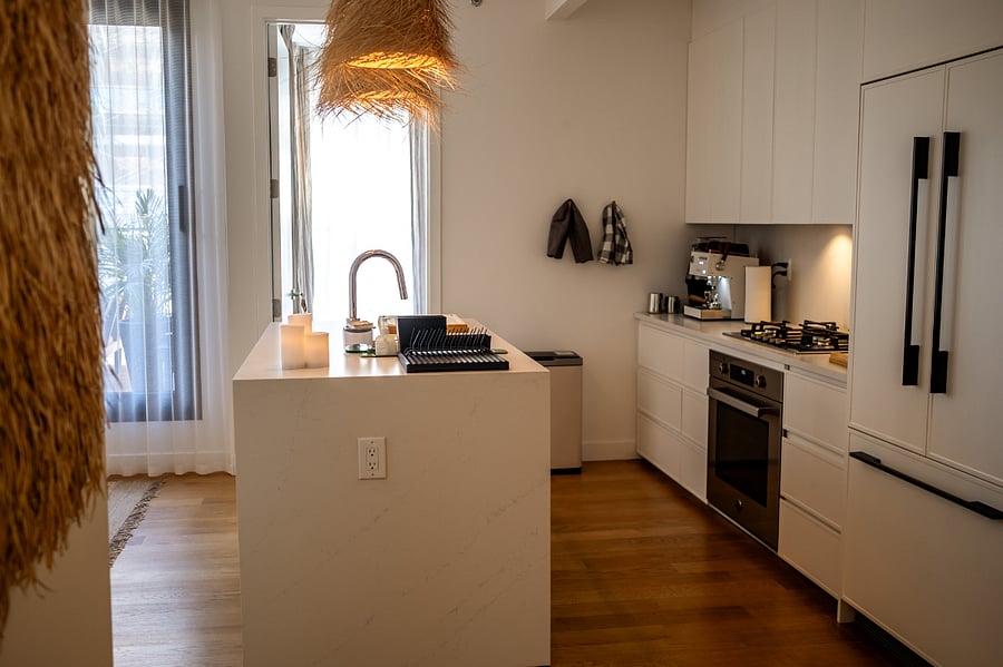 Kitchen and living room