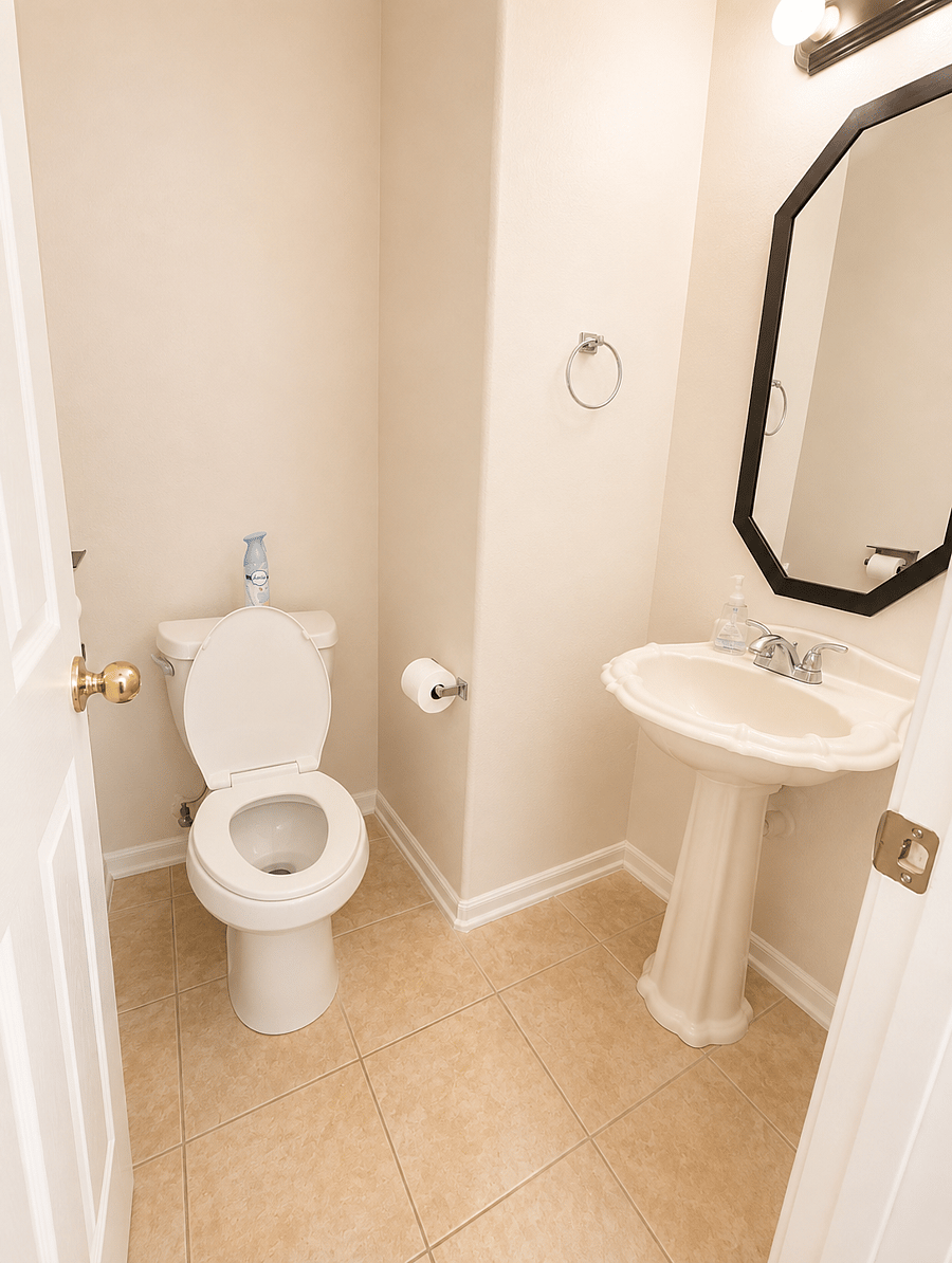 Down stair half bath