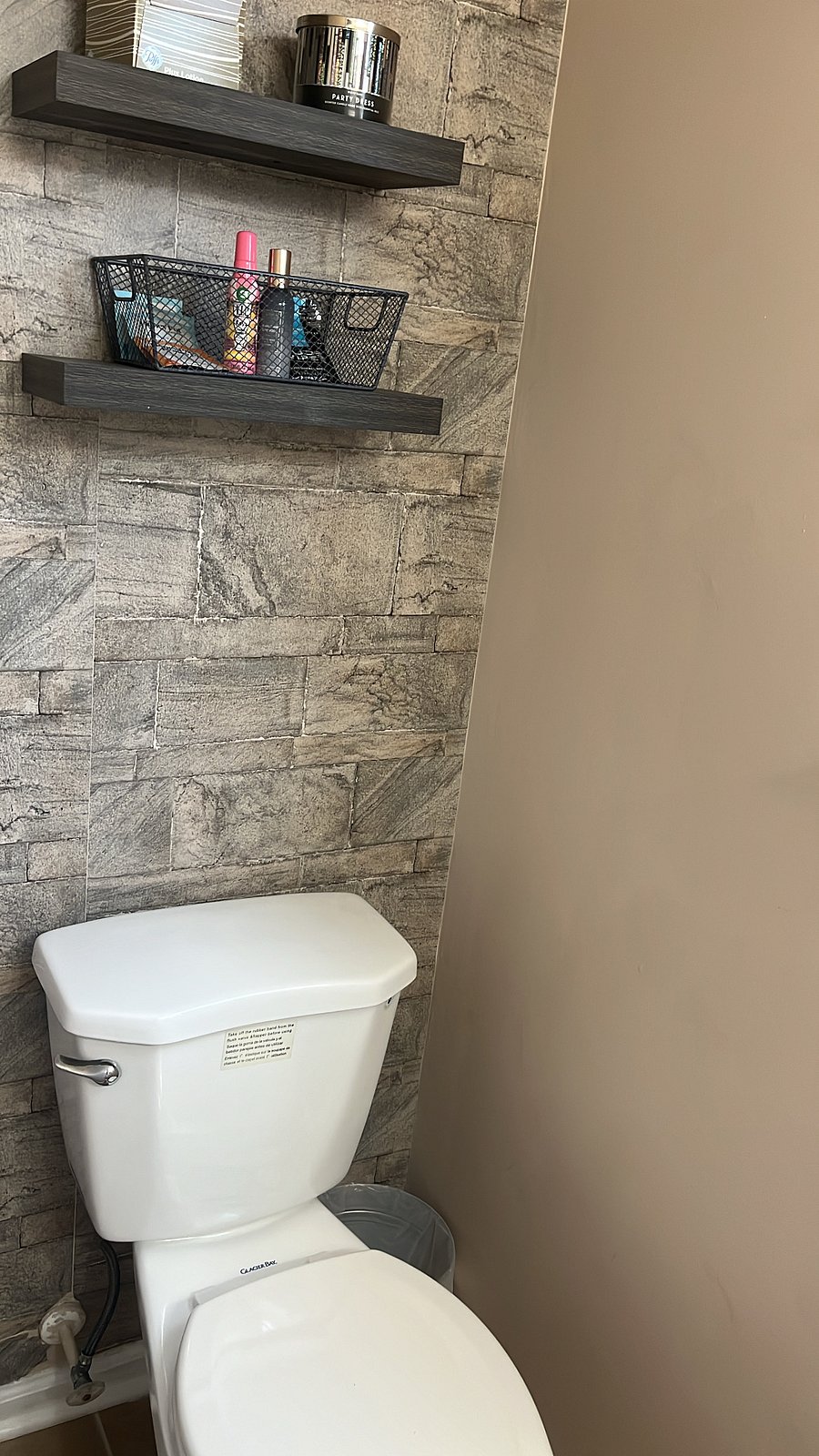 Half-bath located on first floor.