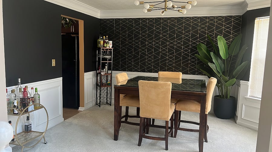 Dining room area open to guests.