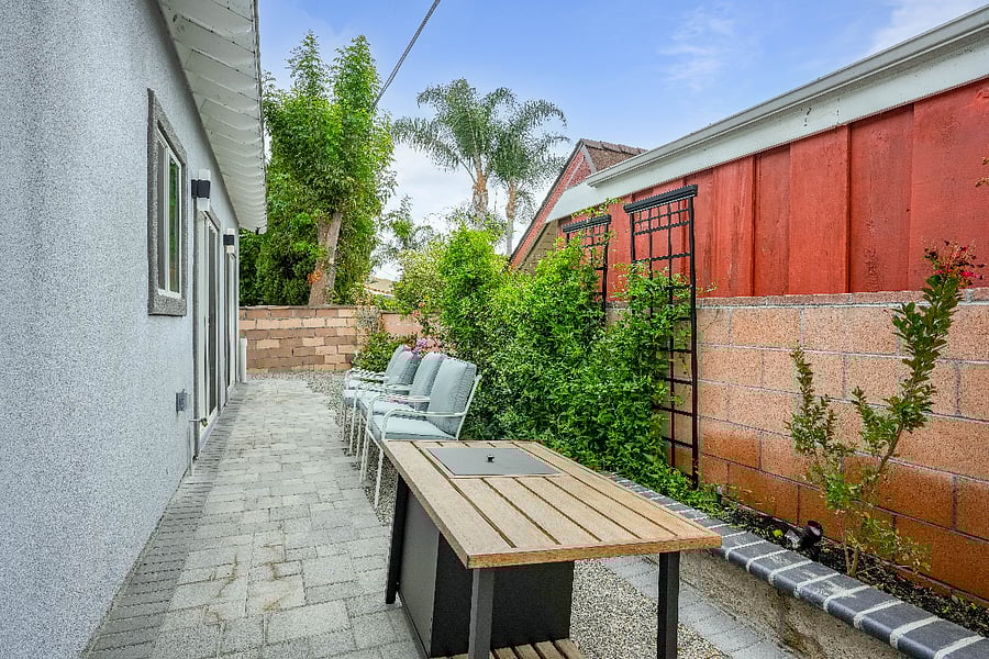 Outdoor chairs and Fire Table