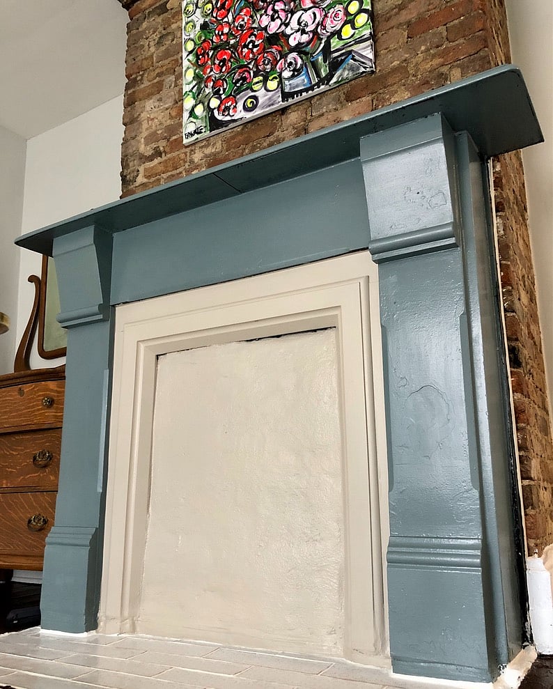 Fireplace #1 of 4 is in the front bedroom.