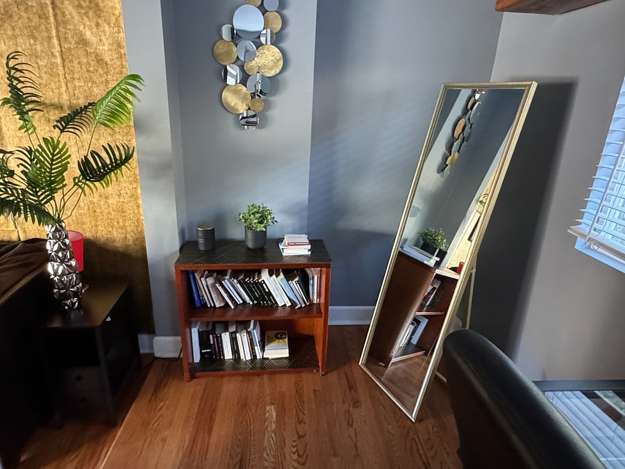 Private Office / library /lounging area in a separate space at the back of your bedroom 