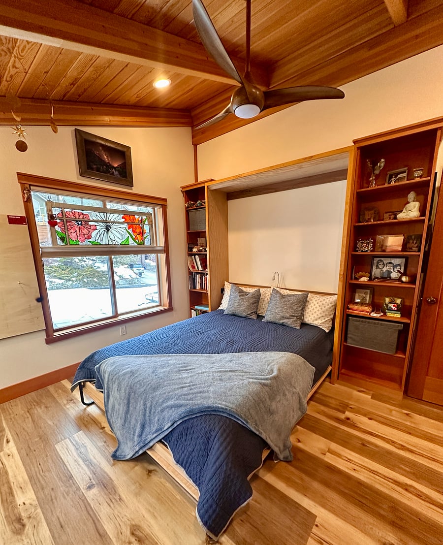 Bedroom 2, with murphy bed down.