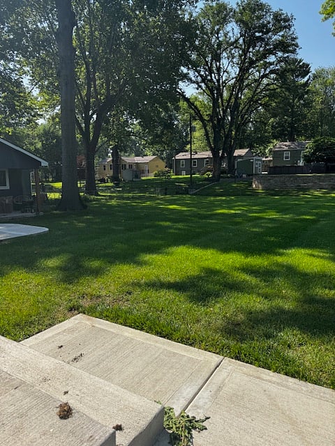 Spacious backyard