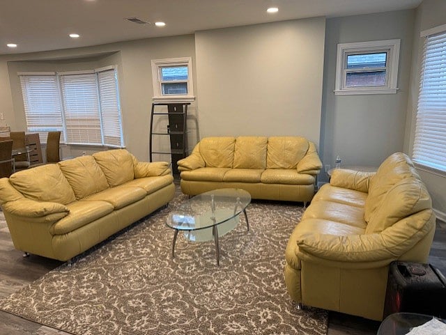 Another view of the Living room with the sofa and coffee table