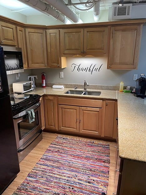 Kitchen with new dishwasher