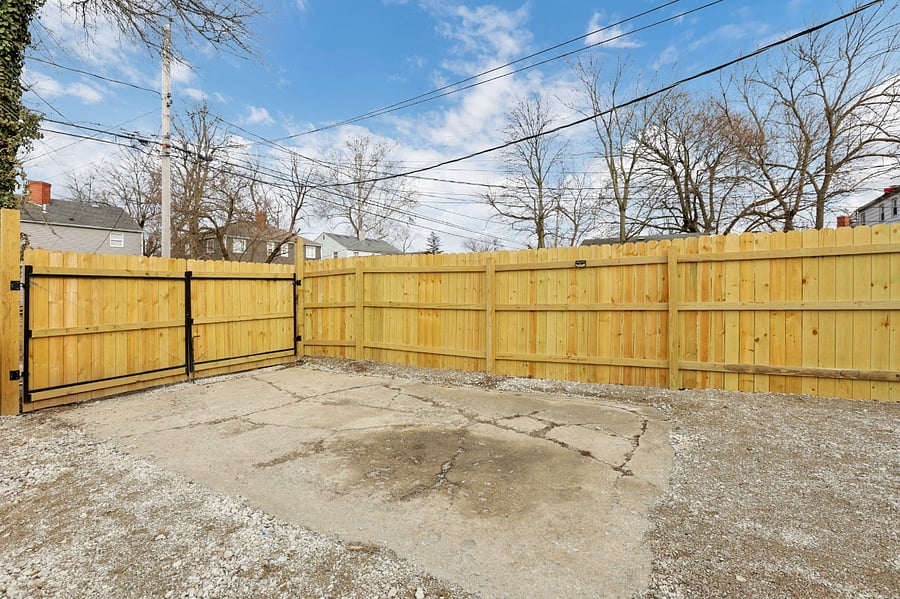 Backyard and Parking pad
FYI, landscaping to come in the spring.