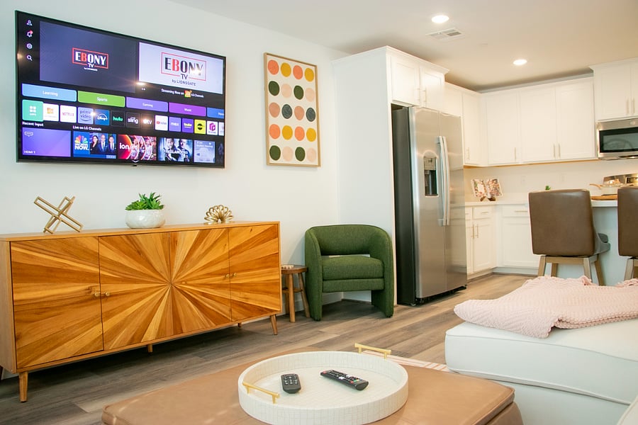 1st Floor: Living Room 65 Inch Smart TV