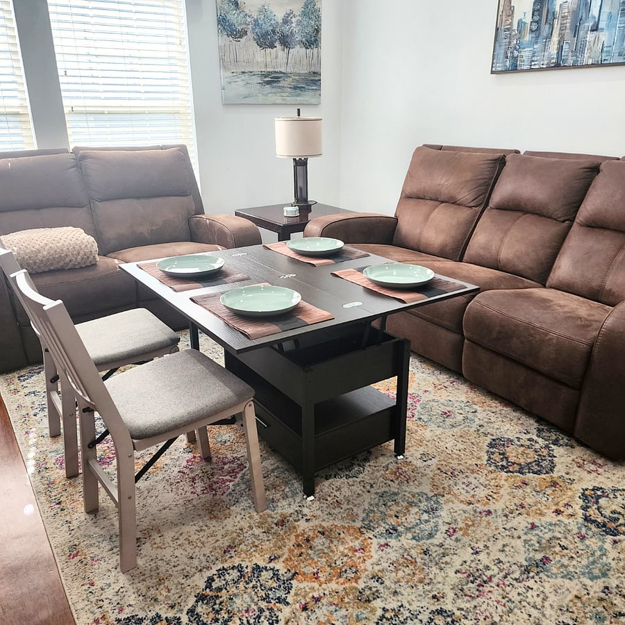Coffee Table Converts To Dining For 4