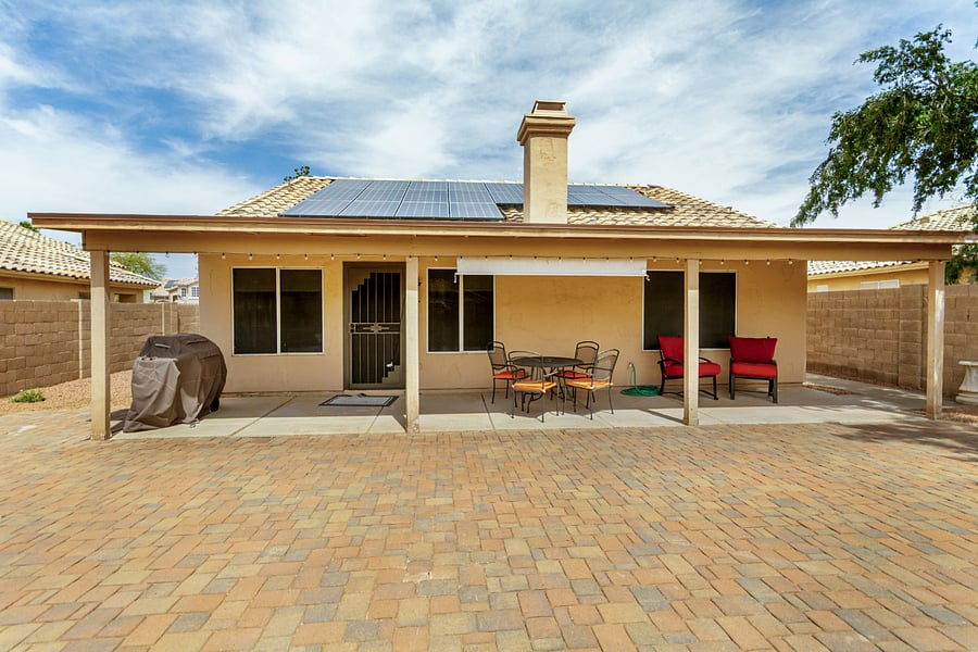 Large Shaded Covered Patio