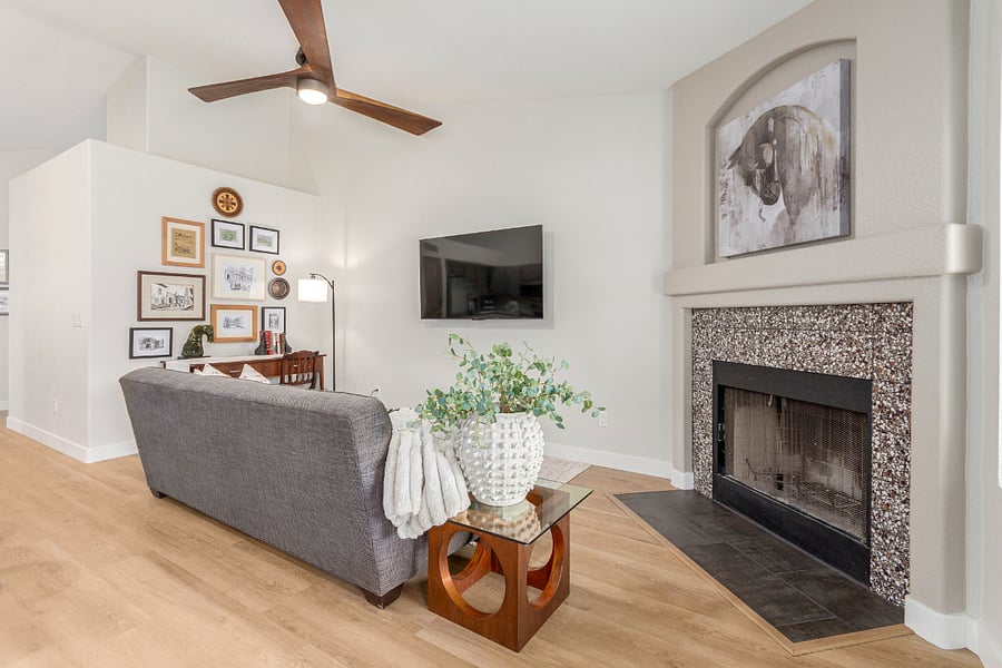 Wood Burning Fireplace