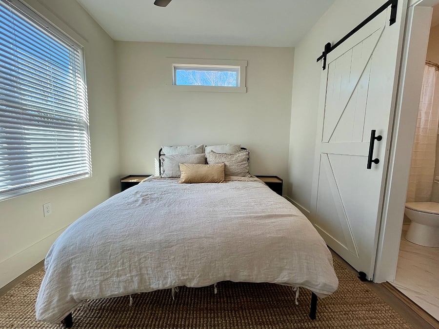 Blue House queen sized bed