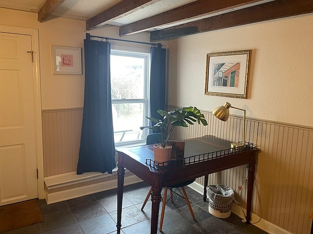 Soak up the natural light in a comfy home office space--great for getting work done or staying on top of things while you're here.