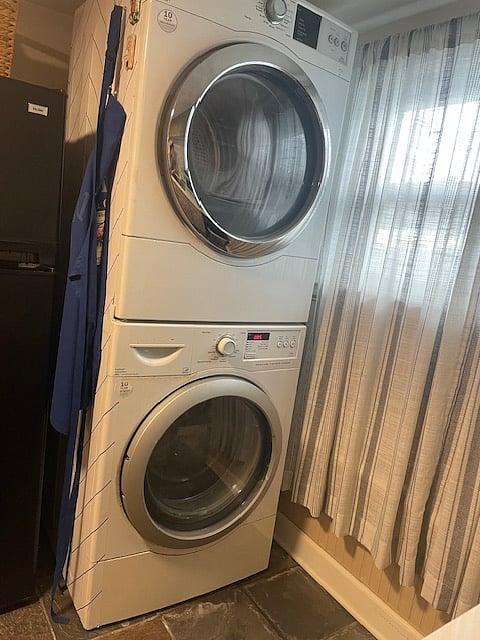 You'll have exclusive use of a washer and dryer, along with detergent, laundry supplies and basket to make laundry day easy and efficient.