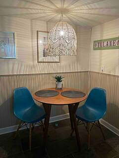 An inviting dining nook offers the perfect spot to enjoy your meals.