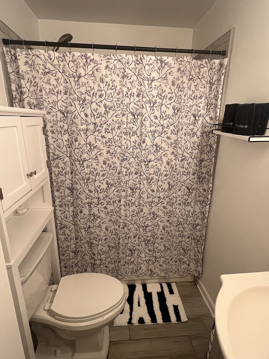 Private bathroom located in back bedroom