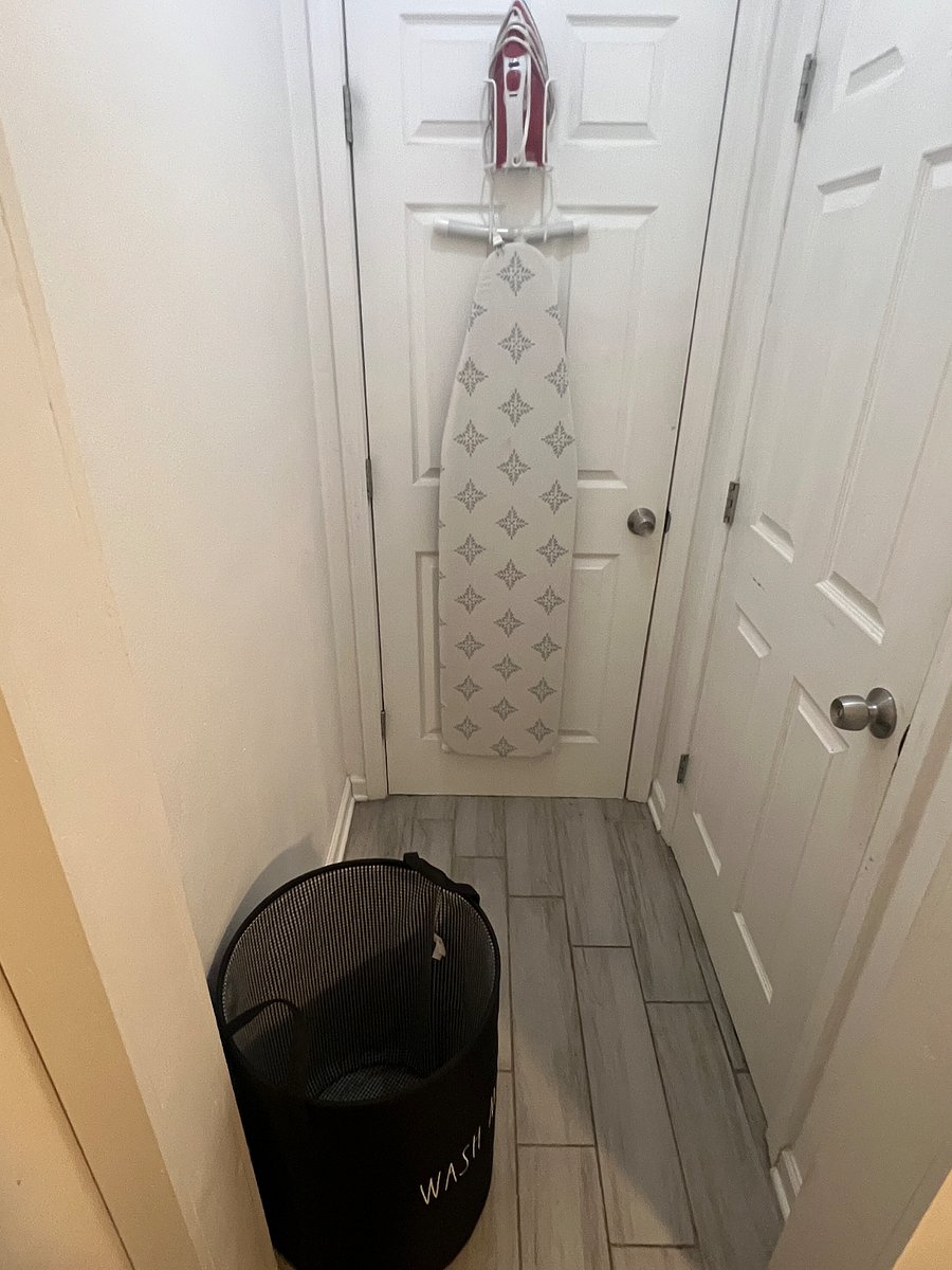 Iron and ironing board