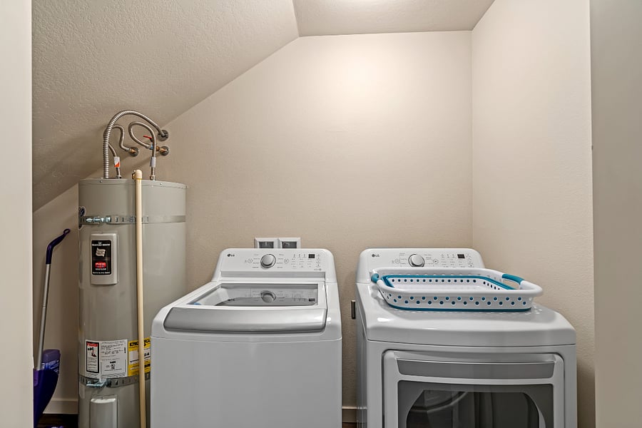 newer on site washer and dryer