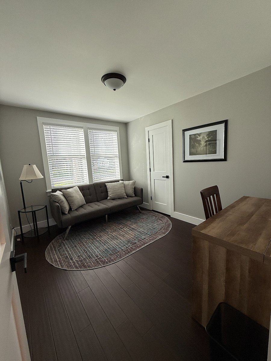 Office with fold out futon