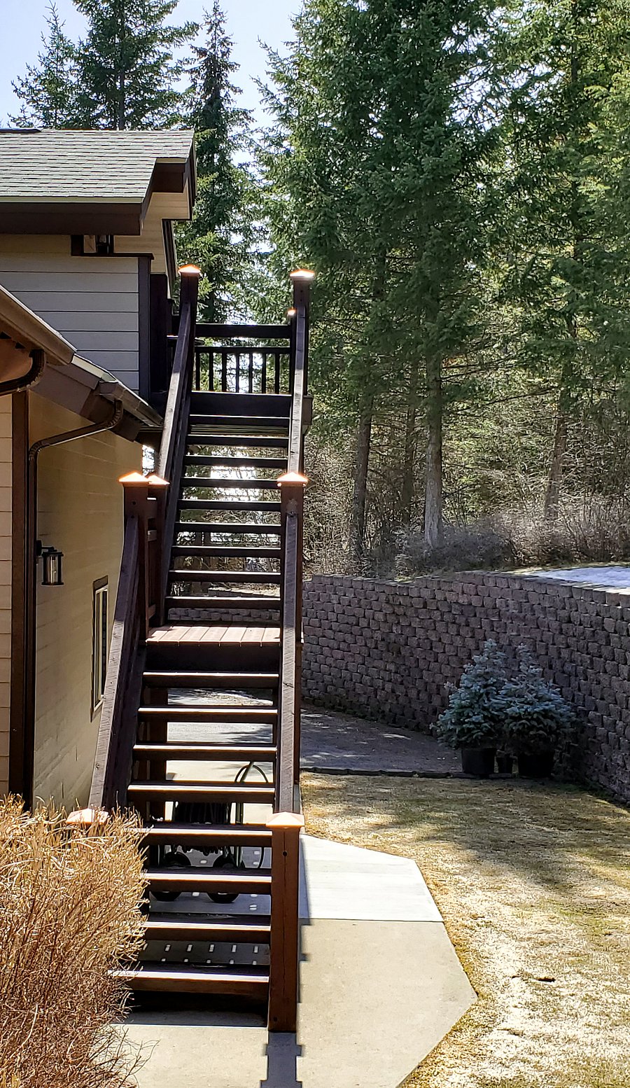 Stairs to apartment