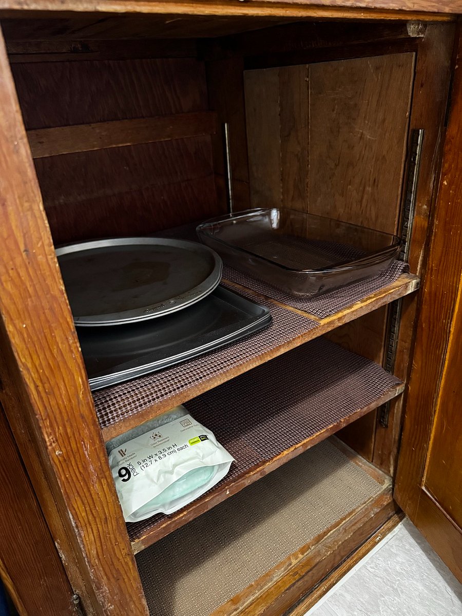 pizza pan, cookie sheet, glass casserole dish