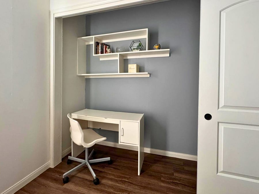 inside the primary bedroom