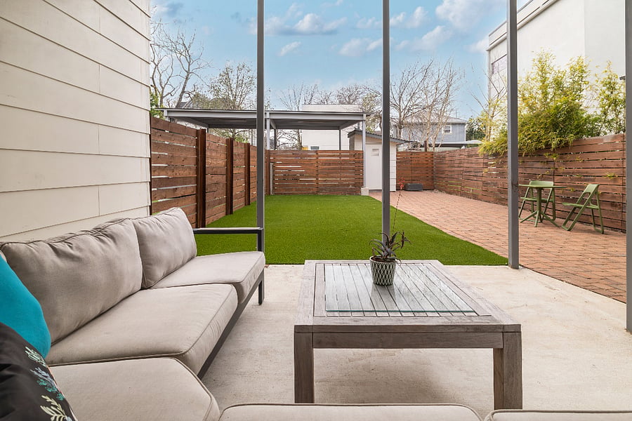 Sitting area / covered patio / back yard