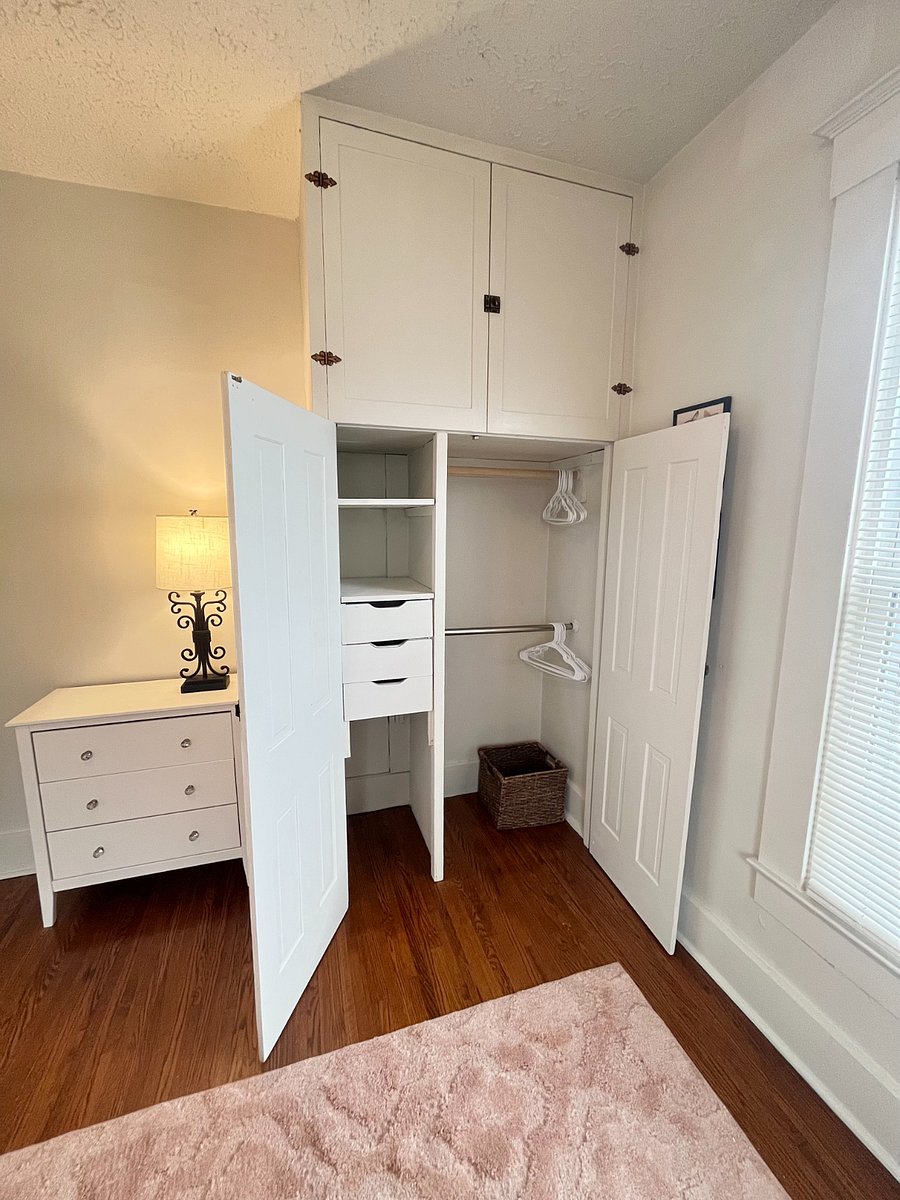 closet and dresser in secondary bedroom