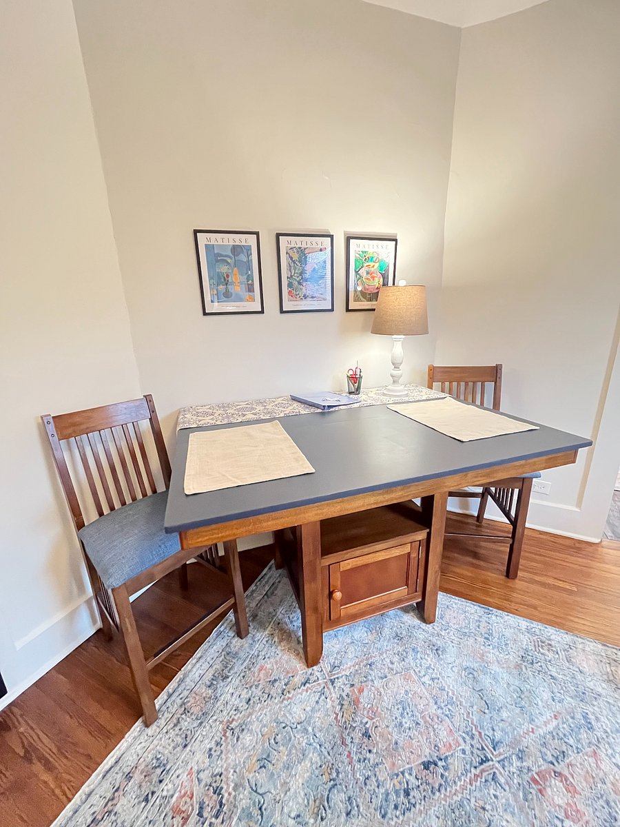 large dining table for eating or work from home
