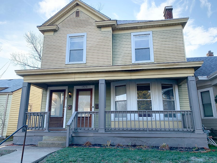 full house photo--door to Unit 2 is on the left