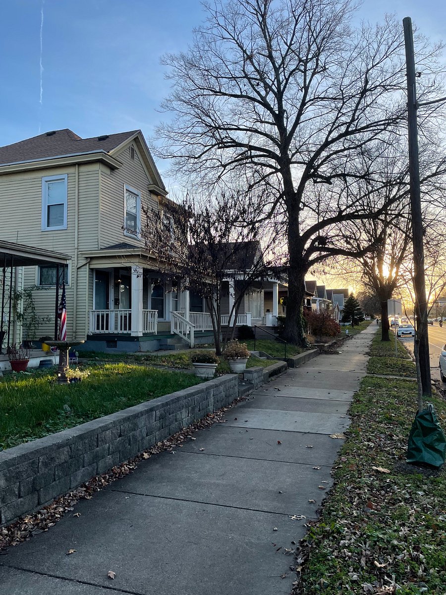 view down the street