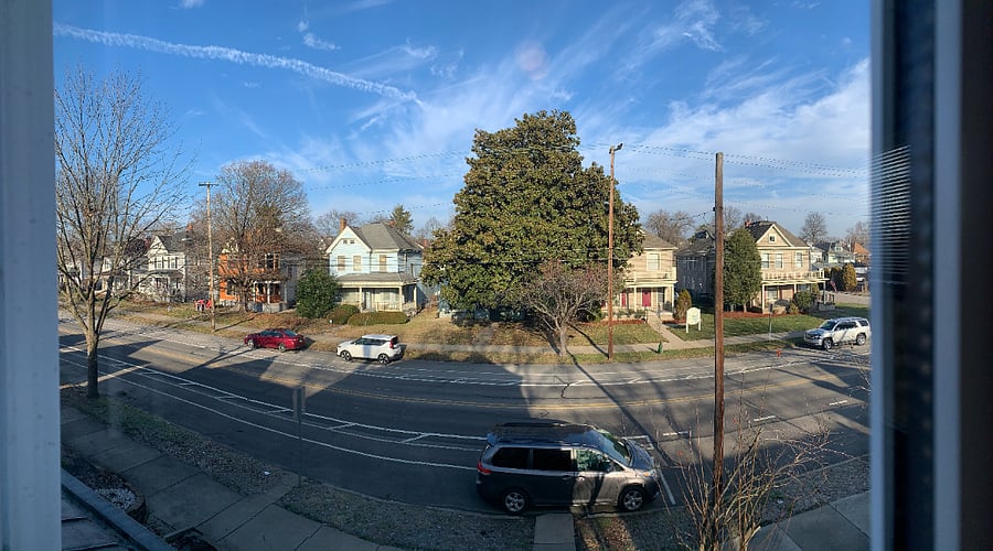 view from front bedroom window