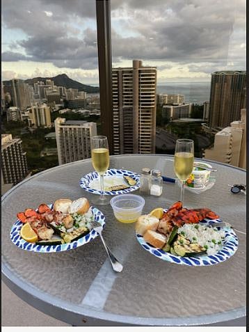 Rooftop dinner for two