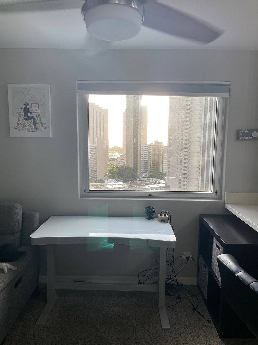 Computer desk with a gorgeous view!